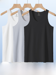 MiiOW | เสื้อกั๊กผ้าไหมน้ำแข็งแห้งเร็วสำหรับผู้ชาย ฤดูร้อน 2025 เสื้อกั๊กวิ่งออกกำลังกายบาสเก็ตบอลแบบลำลอง คอตั้ง สีพื้น