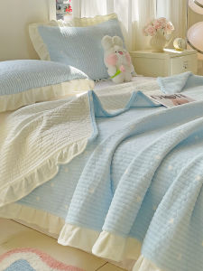 Kiss Dear | Fleece Quilted Anti-slip Flannel Bedspread