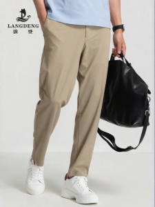LANGDENG | Cool Lightweight Elastic Mens Casual Pants