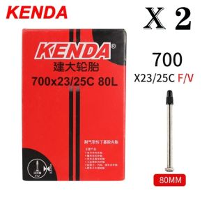 2pcs KENDA Inner Tube Bicycle 20/26/27.5/29/700c/23C MTB Road Bike Tube Inner Tyre Bicycle Parts Schrader Presta Butyl Rubber