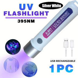 ESMARTER | Portable LED UV Lamp Purple Light Flashlight Money Detector Fluorescent Agent Illumination Light for Detection And Security