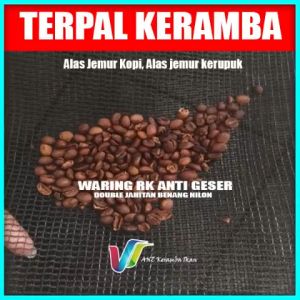 TERPAL KERAMBA alas jemur kopi alas jemur kerupuk alas jemur multifungsi menggunakan waring jaring RK anti geser siap pakai ukuran 10x10