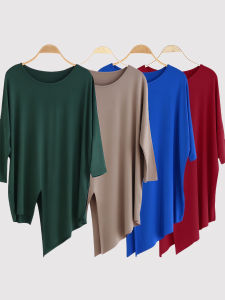 Loose Large Size Dance Practice Top Womens Modern Classical Dance Clothes Modal Dance Female Model round Neck High Elasticity