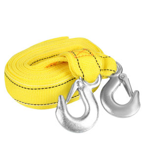 Car Tow Cable Heavy Duty 3Tons/5Tons 3M/4M Trailer Rope Towing Pull Rope with Hooks Emergency Rope Car Accessories