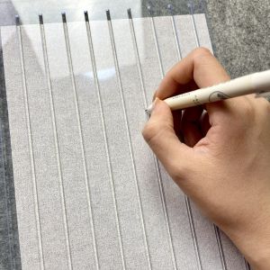 Calligraphy Grid Ruler Get 5 Heat Elimination Refill Small Regular Script Copy Scripture Hard-Tipped Pen Postgraduate Entrance Examination Painting Grid Lineation Ruler Grid Handy Gadget