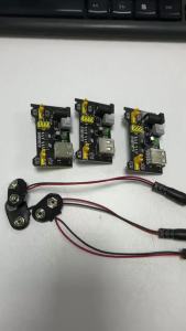 3 Bộ Mô-đun Nguồn Điện Breadboard Không Cần Hàn MB102 3V 5V Với Kẹp Pin 9V Cáp Nguồn Đầu Nối DC Đực Dành Cho Mạch Tích Hợp