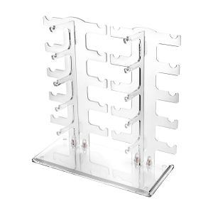 1pc Transparent glasses display rack double row sunglasses storage rack glasses storage area sunglasses holder