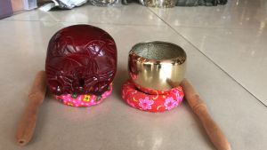 Bộ Chuông Mõ Huế Tụng Kinh Bằng Đồng Số 1 Đường Kính 9cm