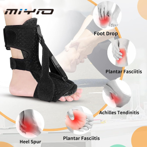 MIYIO 1PCS Plantar Fasciitis Night Splint-Upgrade 3 Adjustable Foot Relief BraceStraps Plantar Fasciitis Relief Night Splint Women MenSupport Relief Foot Drop Achilles Tendonitis Day Night