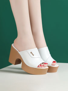 LANYILIAN | Thick Sole Waterproof Platform Leather Sandals