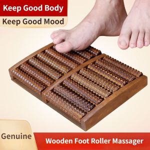 Wooden Home Foot Roller Massager Foot Massager Mat Acupuncture Point Foot Sole Leg Rollerball Massage Home Office Use