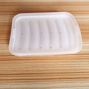 Food Grade Silicone Sausage Mold with Lid Heat Resistant Easy Clean Baby Food Supplement Diy Hot Dog Ham Maker Baking Tool