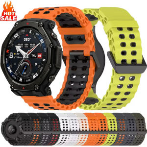 22mm Ocean Band For Amazfit Bip 6 5 3 3Pro Smartwatch Sport Silicone Strap For Amazfit T-Rex 3 Pro 48mm/Balance 2/GTR 4 3 2 47mm
