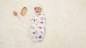 HAHA BABY Cotton Baby Blanket Newborn Infant Swaddle Baby Sleep Sack Soft Comfortable Receiving Blanket Swaddling Wrap