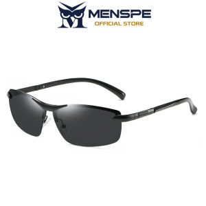 MENSPE แว่นตากันแดดโพลาไรซ์สำหรับผู้ชายแว่นกันแดดแฟชั่นไร้กรอบแว่นกันแดดสำหรับขับรถแว่นกันแดดวิสัยทัศน์ที่สะอาด UV400ขี่จักรยานวิ่งตกปลาสำหรับผู้ชาย