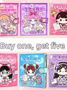 JIEBITU | Quiet Book Magnetic Stickers Girls Toy 6 Years Old+