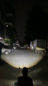 Lampu Projie Ala Ala Biled Cr7 Angel Eyes + Devil Led Putih Putih 4.5 Inch