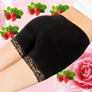 Summer New Lace Safety Pants Womens Outdoor Wear Non-Rolling Edge plus Size Bamboo Fiber Base Layer Pants