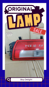 100% JAPAN Original】Toyota Estima Lucida TCR10 1995 Bonnet Reflector Taillight Tail Lamp 车尾灯 Lampu Belakang