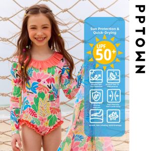 PPTOWN | UV Protection Quick Drying Girls Swimsuit