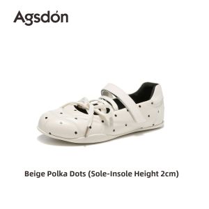 Agsdon | Polka Dot Ballet Style Mary Jane Shoes for Women New Arrival