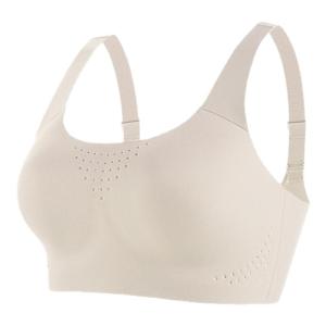 miiow | Sports Bra Womens Running Yoga Seamless Underwear Small Chest Illusion No Side Breast Prevention Wireless One-Piece Design