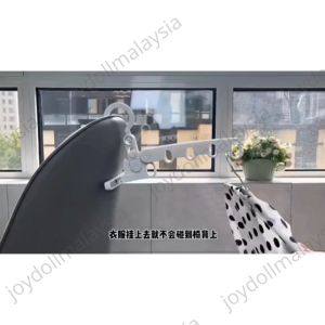 [ READY STOCK ] Five-Holes Folding Clothes Hanger Portable Travel Hanger Drying Hanging Rack Foldable Clothes Hanger