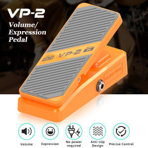 JAMJUM VP-2 Volume/Expression Pedal – No Battery Silent Operation Comfortable Grip Precise Control 23° Travel Range