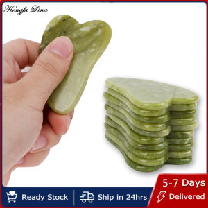 Hengfa Lina Gua Sha Massage Natural Stone Jade Gua Sha Masajeador Facial Board Acupoint Eye Care SPA Massager Tool massage visage