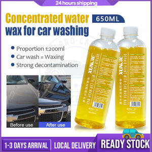 Ultimate Nano Wash Car Wash Shampoo Nano Wash & Wax 2 in 1 650ml High Quality Bubble Snow Wash Sabun Kereta Car Wax Car Clean