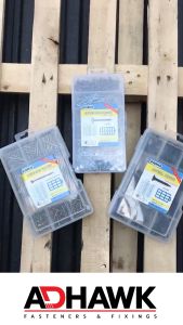 ADHAWK SCREWS KIT ชุดกล่องสกรูคละไซซ์ มีหลายแบบ สะดวกในการใช้งาน คุณภาพดี ลดราคาพิเศษ! สกรูคุณภาพดี คละแบบ หลายขนาด บรรจุในกล่อง สำหรับยึดโครงคร่าว ชิปบอร์ด และ Dry Wall ขนาด 8-32 mm จำนวน 240 ชิ้น