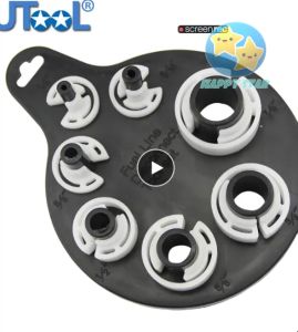 7Pcs Auto Car Air Conditioning Pipe Repairing Tools Oil Fuel Lines Quick Disconnect Ducts Removal PAIP TUBE R134A PIPES Tool Set Car-Styling Tool KIT Refrigerant Tubing  Air-Conditioning DISAESSMBLE DISCONNECTION 7 IN 1 TOOLS