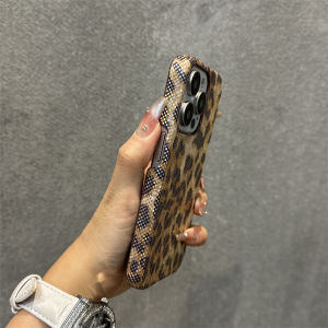 Leopardskin Star Creative Phone Case for Apple 15 pro Max New Model 14 pro Luxury 13 Girl Heart 14 Leather 12 Simple Large Hole 11 Protective Cover