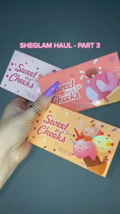 SHEGLAM Sweet Cheeks Blush Trio Highly Pigmented Silky Blendable Long-Lasting Multi-Use Face Blush Makeup