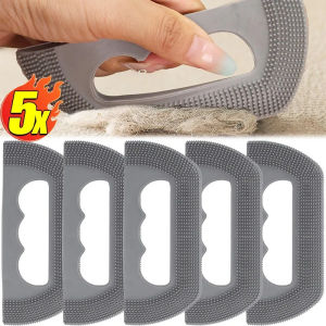5Pcs Pet Hair Cleaning Brush Silicone Dogs Cats Ergonomic Design Reusable Waterproof Easy Grooming Daily Shedding Massage Tool
