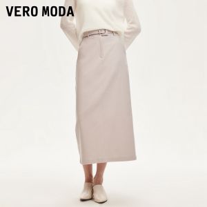 Vero Moda | Autumn New Wool-blend Split Skirt H-Shape Midi