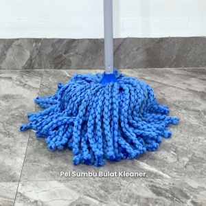 Kleaner Alat Pel Sumbu Bulat Microfiber Round Mop Pembersih Lantai K19023