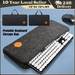 Protable Keyboard Storage Bag Case Scratch Proof Felt Travel Waterproof Keypad Case for Mechanical Keyboards 87/98/104/108 Keys