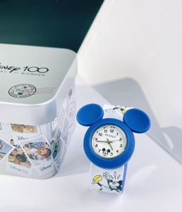นาฬิกาเด็กนาฬิกาข้อมือรูปการ์ตูนดิสนีย์มิกกี้การ์ตูนน่ารัก Jam Tangan Elektronik
