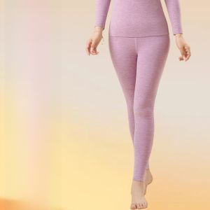 Miiow | Warm Fleece Lined Autumn Pants And Top Set For Middle Aged And Elderly People Thickened Woolen Fabric Antibacterial Function