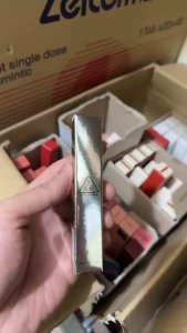 Son kem lì 3CE dòng Hazy Lip Clay (vỏ bạc) 4g - màu #No Regrets (Deep plum pink) - đỏ đậm