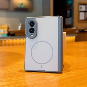 Magnetic Full Hinge Phone Case For Samsung Galaxy Z Fold8 Ultra Fold7 Fold6 Fold5 TriFold Shockproof Wireless Charging Cover