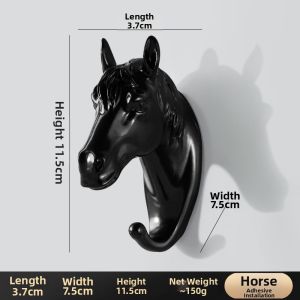 Creative Animal Decorative Wall Hook No-Drill Required