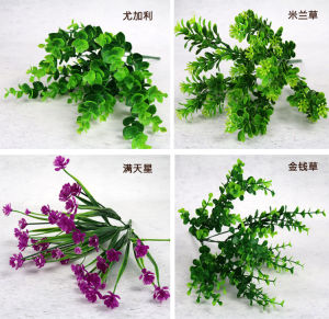 Đồ Trang Trí Nhà Bằng Nhựa Giả Hoa Cỏ Cây Giả Trang Trí Phòng Khách Treo Tường Mặt Đất Chậu Hoa Lọ Hoa Tươi Lâu Năm