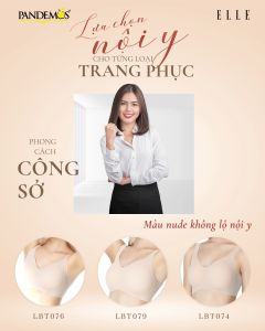 Áo ngực ELLE không đường may không gọng mang lại cảm giác êm dịu thoải mái LBT079