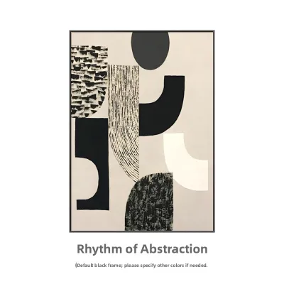 Black and White Abstract Art Large Decoration Painting