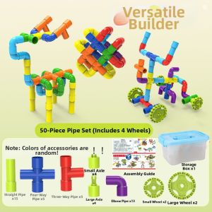 BEISHU | Intelligence Developing Building Blocks Large Particle 3-6 Years Water Pipe Style