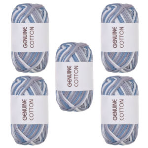 10pcs/50g Genuine Cotton Yarn Beginner Crochet Yarn Easy To Use Cotton yarn for Hand Knitting Weaving DIY Scarves Blankets Hat