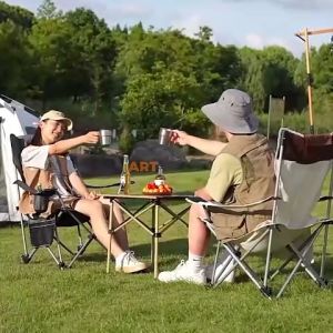 Camping Chair Folding Chair Camping Chair with Leg Rest Folding Recliner Kerusi Lipat Tidur Portable Chair Lazy Chairs Outdoor Beach Fishing Chair