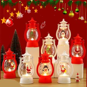 Giáng sinh Đèn lồng Led Snowman Santa Claus Cây giáng sinh đèn ban đêm cho trang trí nội thất đạo cụ năm mới trang trí bên món quà